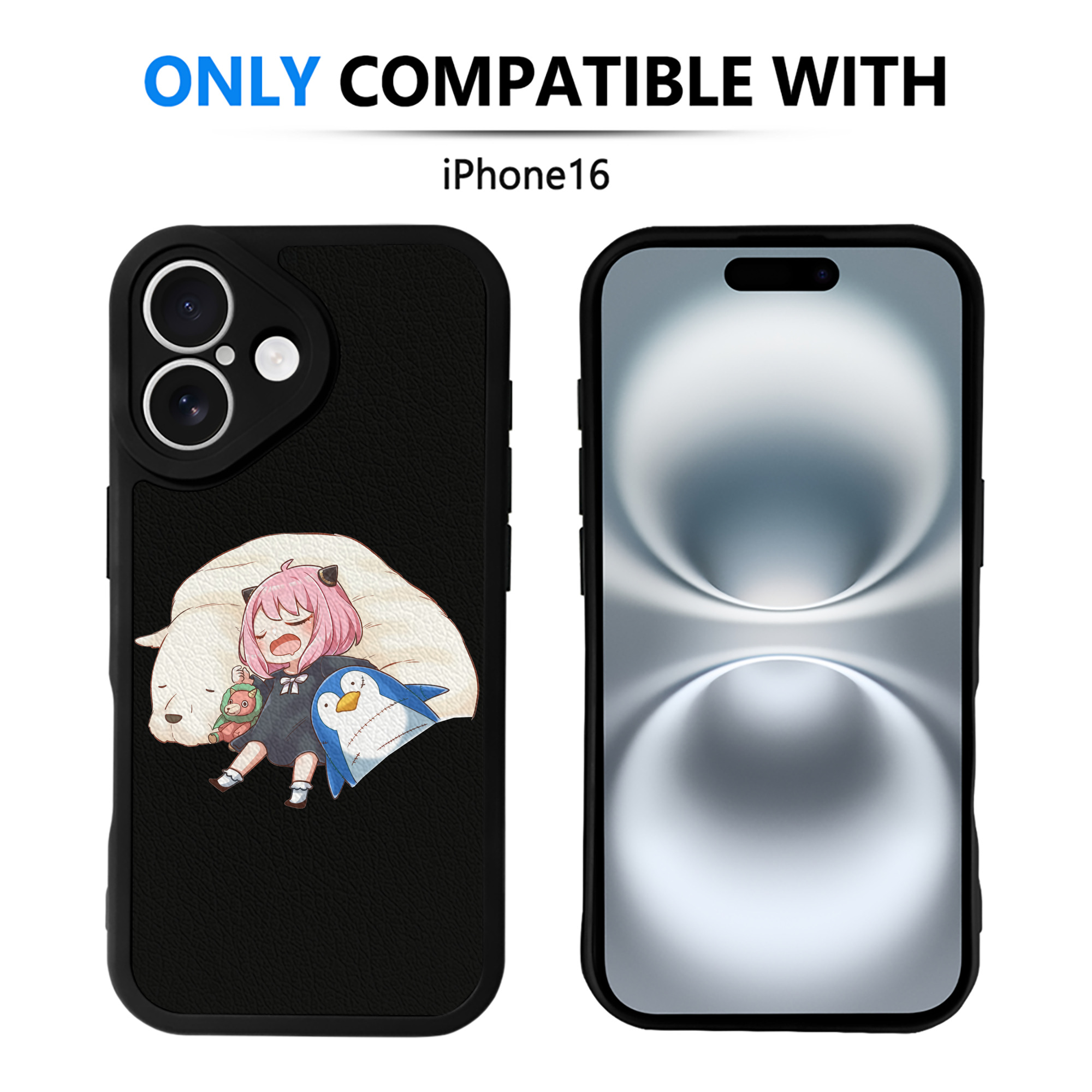 （画像用） SPY×FAMILY间谍家家酒 【iPhone 16シリーズ対応】シリコンスマホケース（レザー調） 材質：シリコン